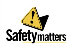 Clipart that states \"Safety Matters\"